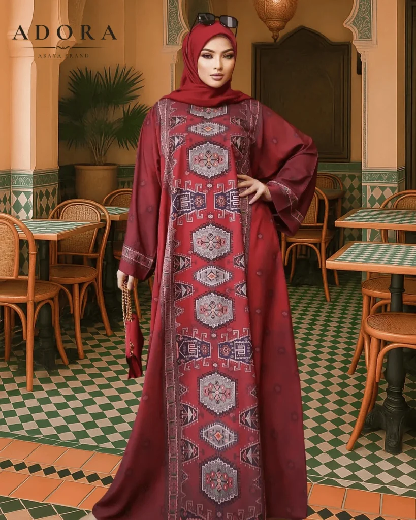 Aqsa Abaya Maroon