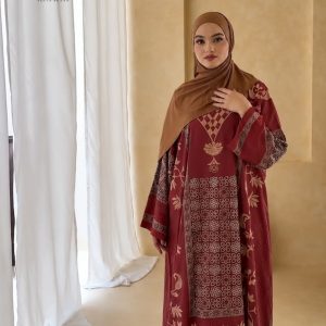 Sahara Abaya Merun